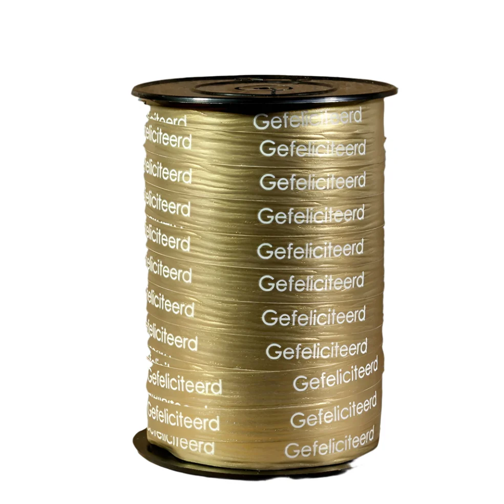 Krullint Gefeliciteerd goud