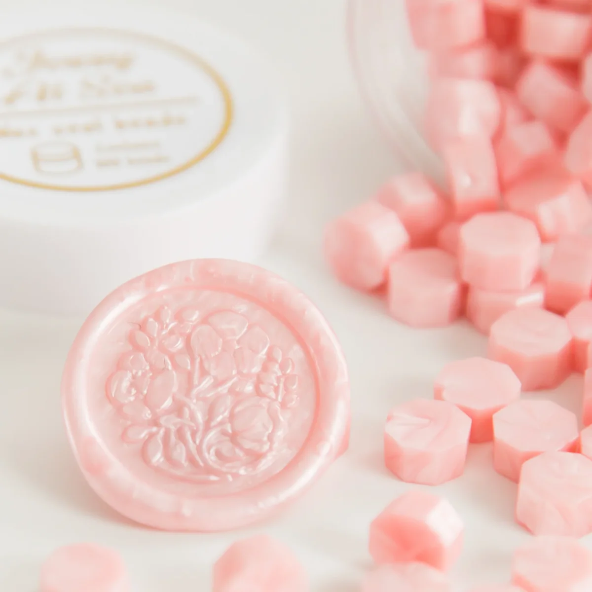 Blush Pink • Wax Seal Beads - Afbeelding 3