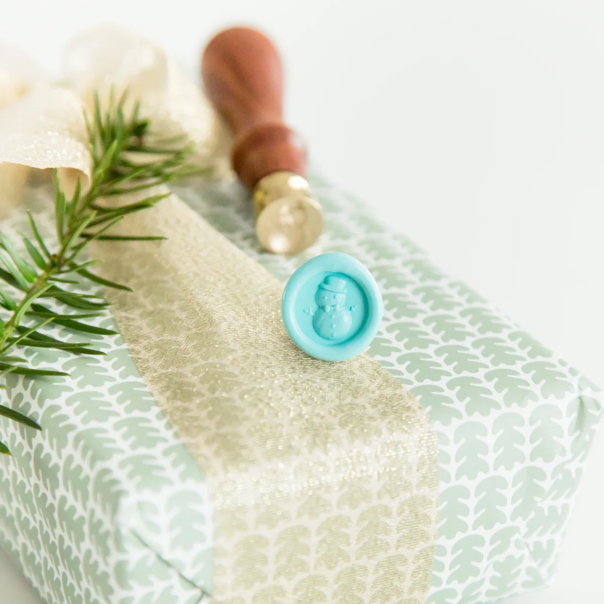 Mini Sneeuwpop • Wax Stempel - Afbeelding 2