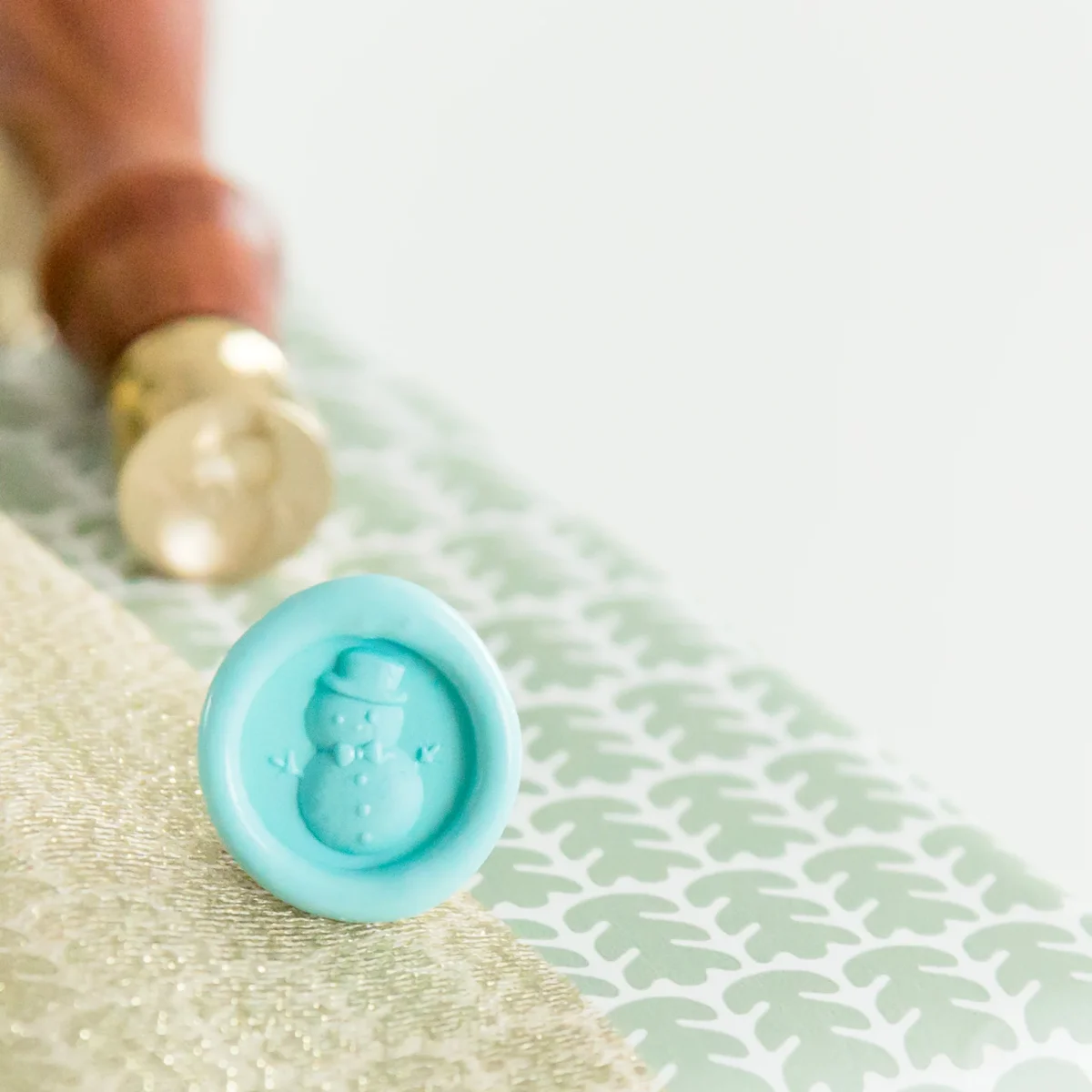 Mini Sneeuwpop • Wax Stempel - Afbeelding 3